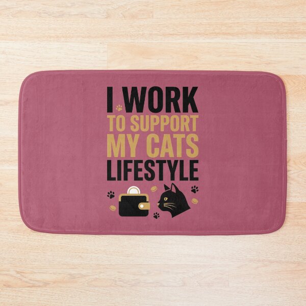 Item preview, Cat Mom - I Work So My Cat Can Live Well designed and sold by Bebichic.