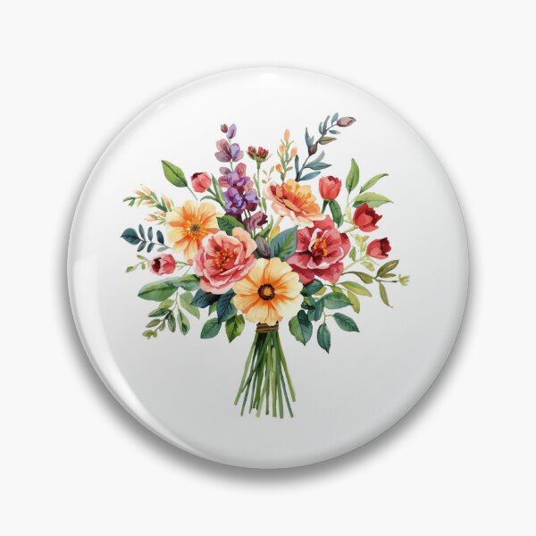 Item preview,  Bouquet of wildflower watercolor painting  designed and sold by uunaa.