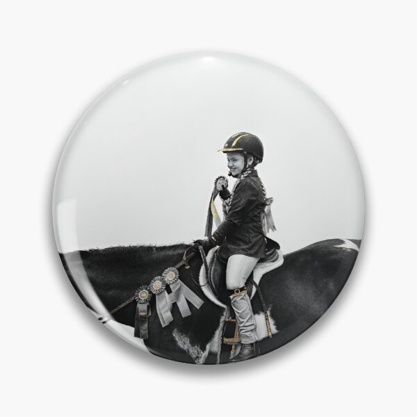 Item preview, Young Equestrian - Original Charcoal Girl on Horse with Real Gold Leaf designed and sold by CiaraCharcoal.