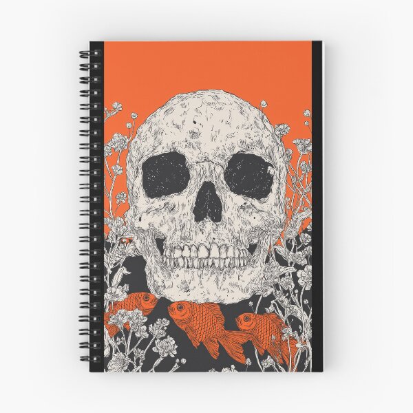 Item preview, Skull and goldfish designed and sold by Viviredsonja.