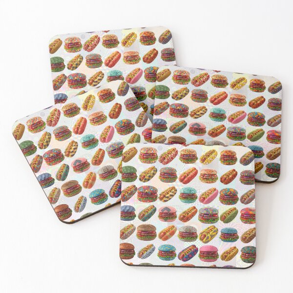 Item preview, Hamburguesas y perritos calientes designed and sold by Montage-Madness.