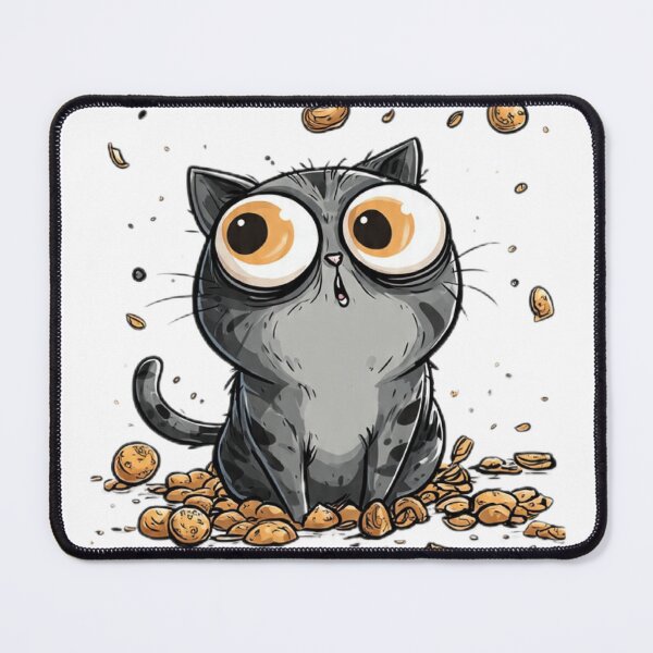 Item preview, Shocked Cat Cookie Explosion designed and sold by Luna's World - Moody Vibes Studio.