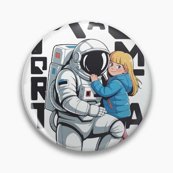 Item preview, Pragmata Astronaut and Little Girl Sci-Fi Vector Art designed and sold by PixelWaveBD.