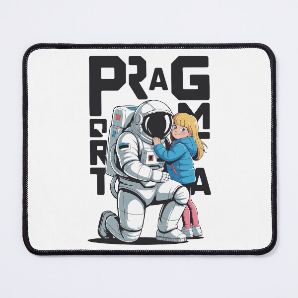 Item preview, Pragmata Astronaut and Little Girl Sci-Fi Vector Art designed and sold by PixelWaveBD.