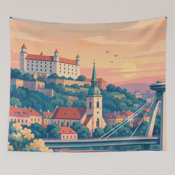 Item preview, Bratislava Slovakia Travel Poster designed and sold by MatthewHeights.