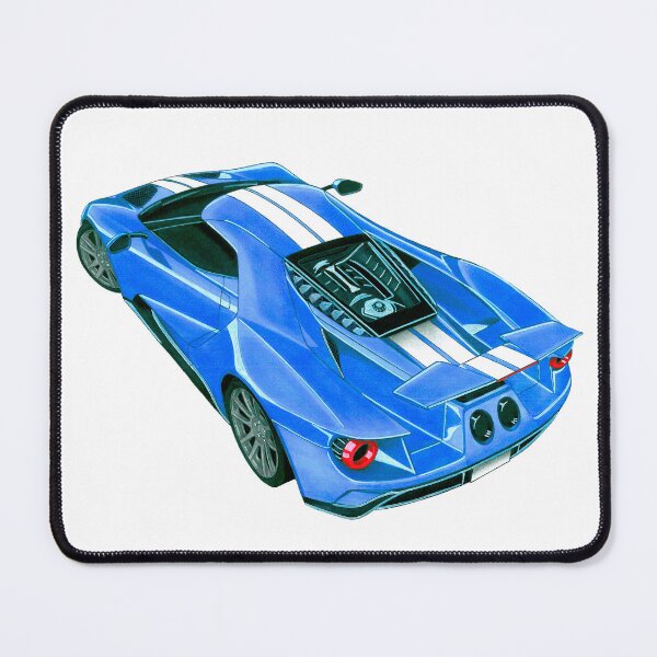 Item preview, Exclusive drawing modern american supercar blue GT V6 EcoBoost Twin Turbo engine designed and sold by Cars23.