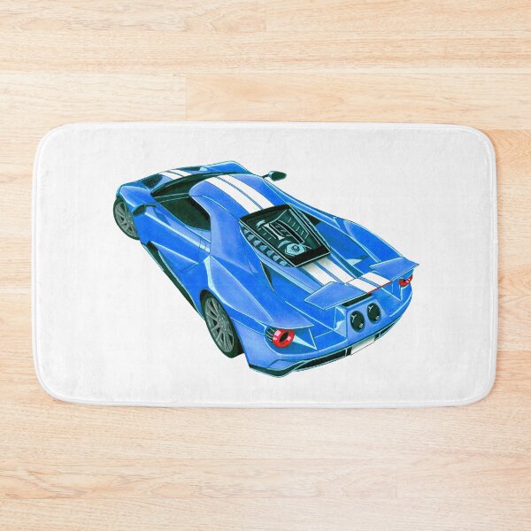 Item preview, Exclusive drawing modern american supercar blue GT V6 EcoBoost Twin Turbo engine designed and sold by Cars23.