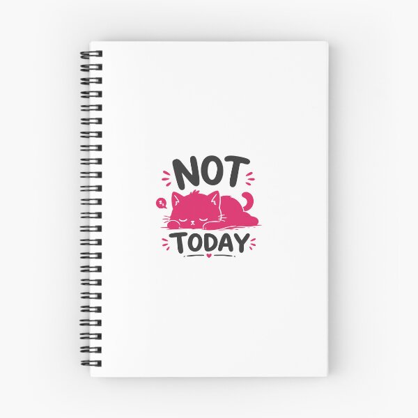 Item preview, Not today, sleepy cat designed and sold by burhon.
