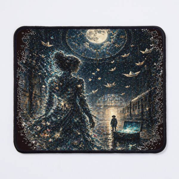 Item preview, Moonlit Forest Cryptid Fantasy Art designed and sold by InkNovaLab.