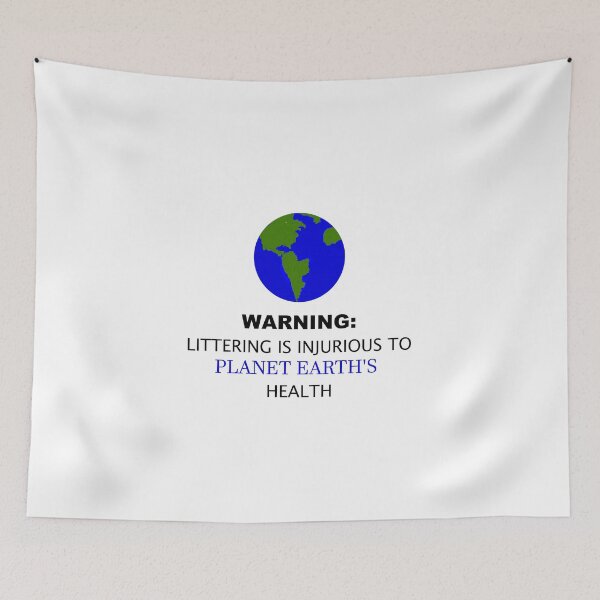 Item preview, Littering is Injurious to Planet Earth's Health Warning Parody Pun T-Shirt designed and sold by SpiritualBeing.