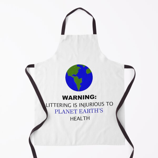 Item preview, Littering is Injurious to Planet Earth's Health Warning Parody Pun T-Shirt designed and sold by SpiritualBeing.