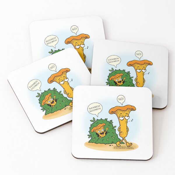 Item preview, Find me! – Funny Chanterelle (Cantharellus cibarius) designed and sold by Herzbaumatelier.