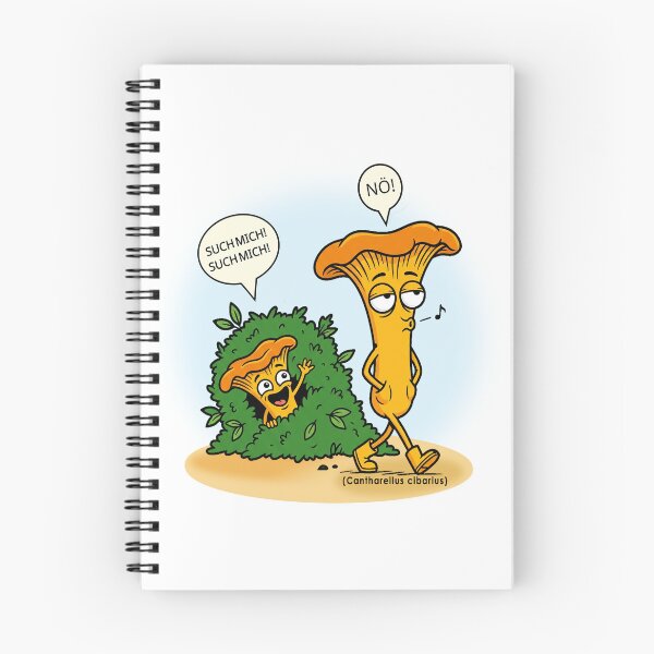 Item preview, Find me! – Funny Chanterelle (Cantharellus cibarius) designed and sold by Herzbaumatelier.