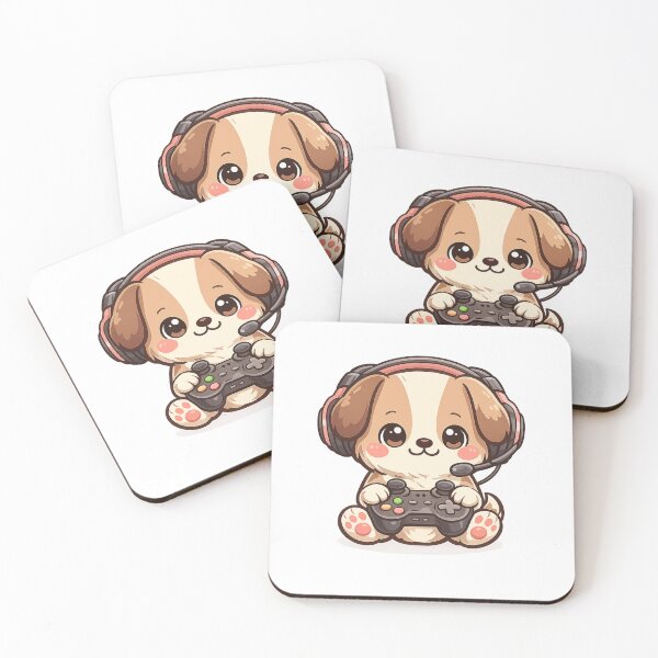 Item preview, Gamer Dog Cute Kawaii Puppy Gaming Mode Funny Dog Gamer Design designed and sold by Cute-Corne.