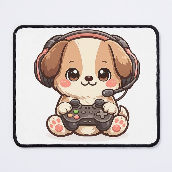 Item preview, Gamer Dog Cute Kawaii Puppy Gaming Mode Funny Dog Gamer Design designed and sold by Cute-Corne.