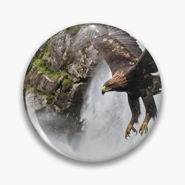Aperçu de l'œuvre Aigle en survol d’une cascade. créée et vendue par Malisa345.