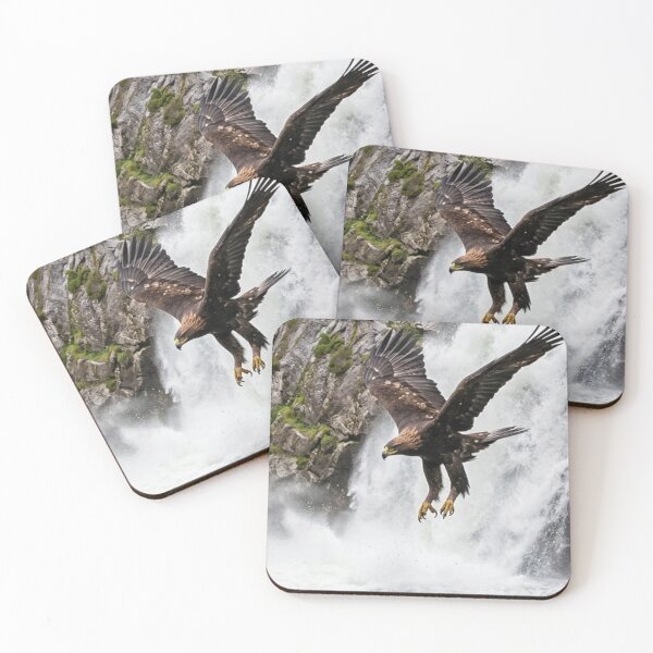 Item preview, Eagle flying over a waterfall. designed and sold by Malisa345.