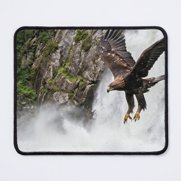 Item preview, Eagle flying over a waterfall. designed and sold by Malisa345.