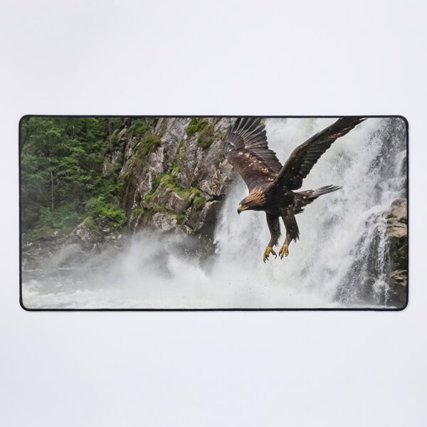 Item preview, Eagle flying over a waterfall. designed and sold by Malisa345.