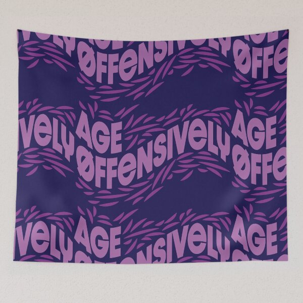 Item preview, Age Offensively Purple Lettering designed and sold by wickedpretty.