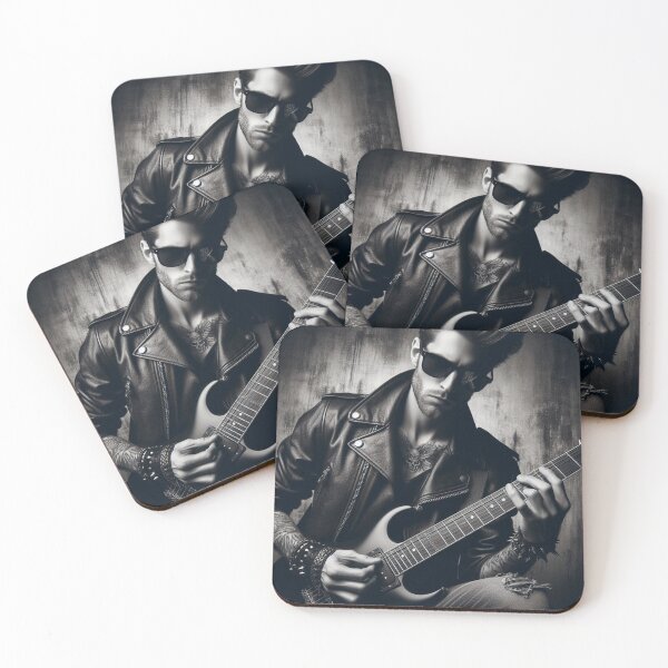 Item preview, Guitarrista de rock Música rock Arte designed and sold by ArtUnova.