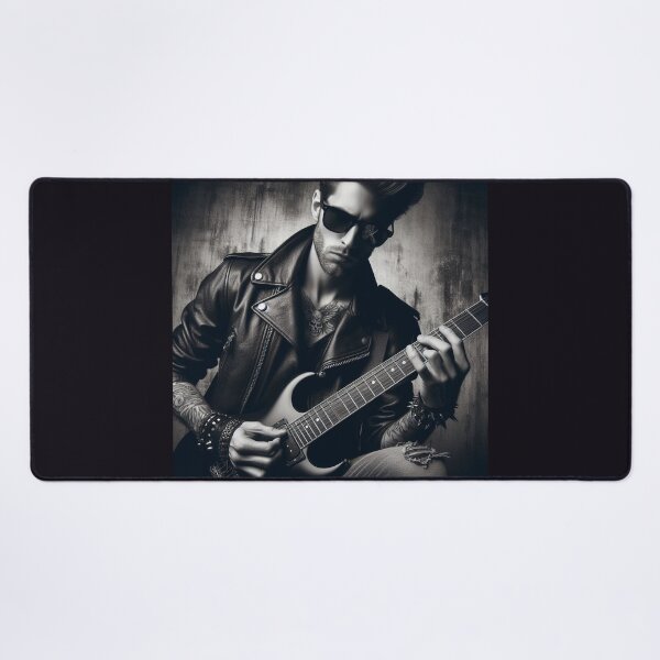 Item preview, Rock Guitar Player Rock music Art designed and sold by ArtUnova.