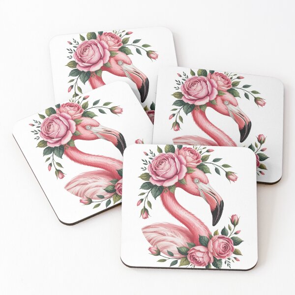 Item preview, Flamingo with Floral Crown designed and sold by jkrphoto.