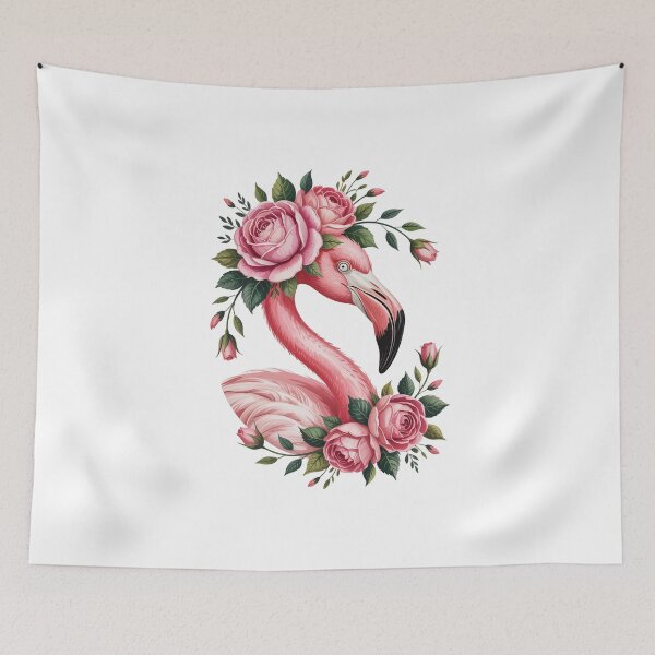 Item preview, Flamingo with Floral Crown designed and sold by jkrphoto.