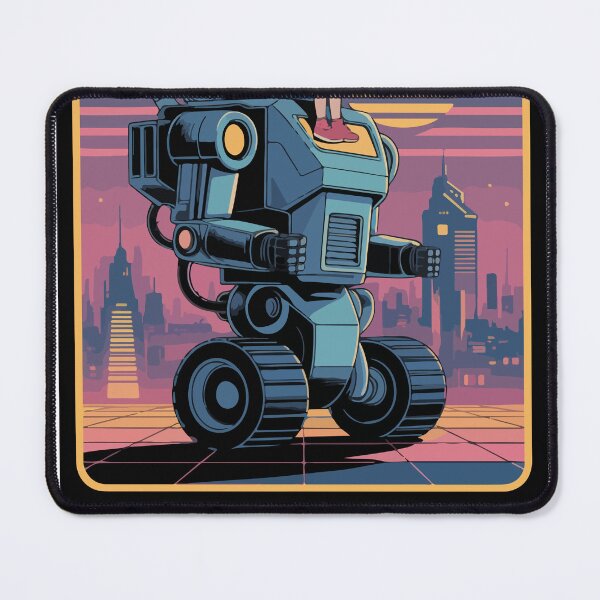 Item preview, Pragmata 2026 Retro Sci-Fi Mecha Robot Illustration designed and sold by PixelWaveBD.