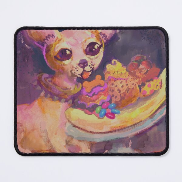 Item preview, A chihuahua enjoying a delicious banana split. designed and sold by guilhernunes.