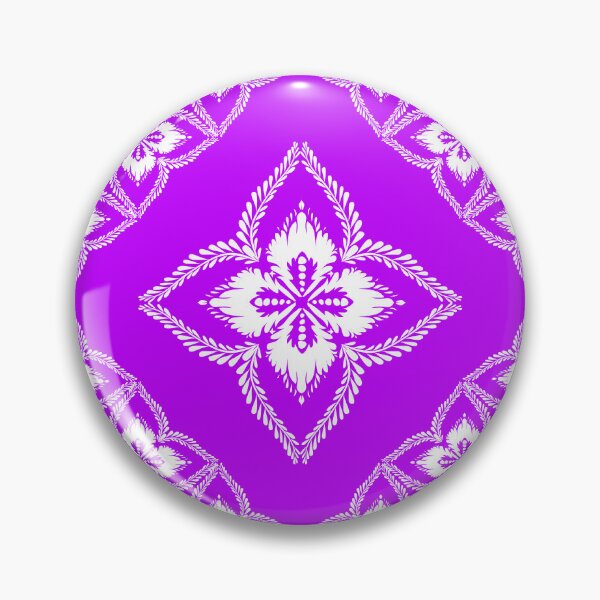 Item preview, Purple and White Damask Floral Ornament Seamless Pattern designed and sold by AdesignbyG.
