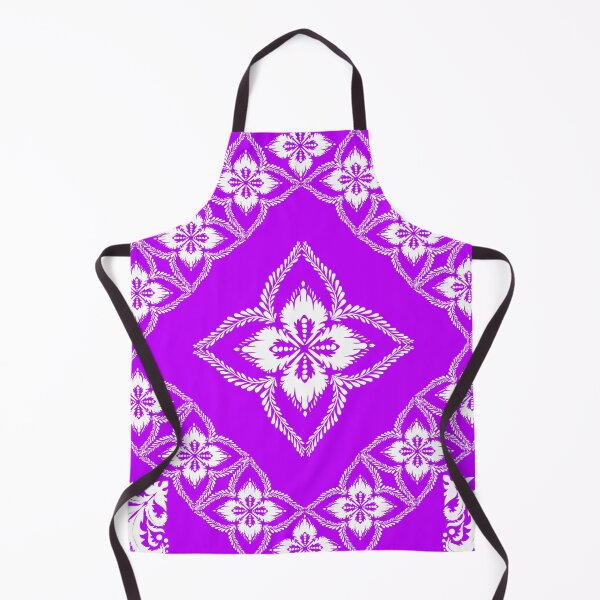 Item preview, Purple and White Damask Floral Ornament Seamless Pattern designed and sold by AdesignbyG.