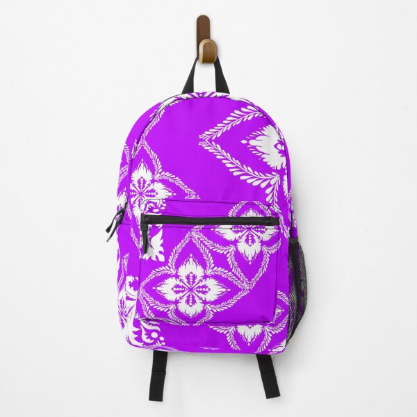 Item preview, Purple and White Damask Floral Ornament Seamless Pattern designed and sold by AdesignbyG.