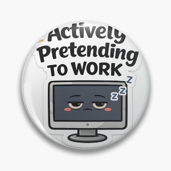 Item preview, Actively Pretending To Work Funny Sticker – Office Humor Meme Laptop Sticker for Coworkers designed and sold by StickoStore.