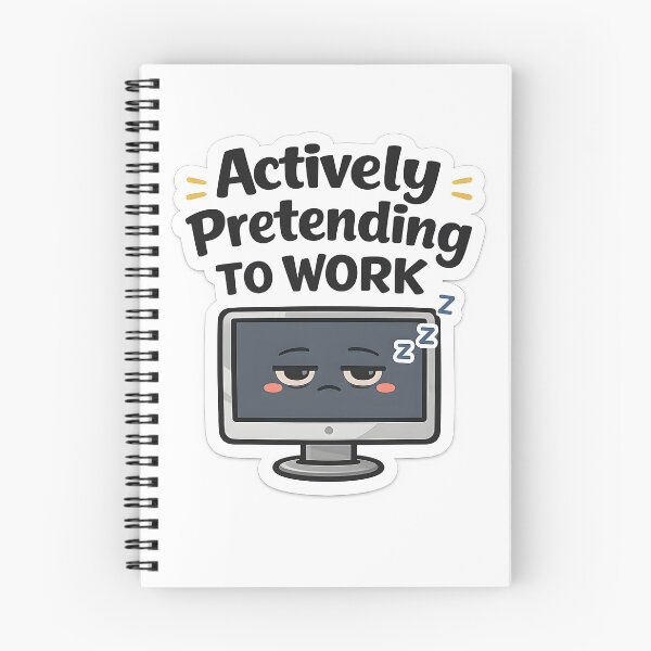 Item preview, Actively Pretending To Work Funny Sticker – Office Humor Meme Laptop Sticker for Coworkers designed and sold by StickoStore.