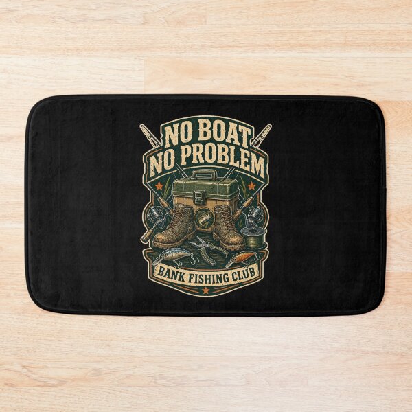 Item preview, No Boat No Problem Bank Fishing Club Shirt designed and sold by Andrew Lomax.