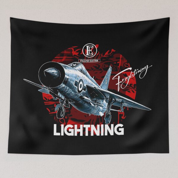 Item preview, English Electric Lightning “Frightening” Supersonic Interceptor Vintage Aviation Design designed and sold by Aerolovers.