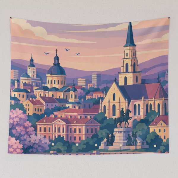 Item preview, Cluj-Napoca Romania Travel Poster designed and sold by MatthewHeights.