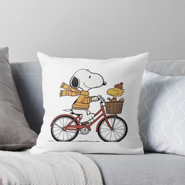 Item preview, Snoopy and Woodstock Cozy Winter Bicycle Ride designed and sold by henryavincnt.