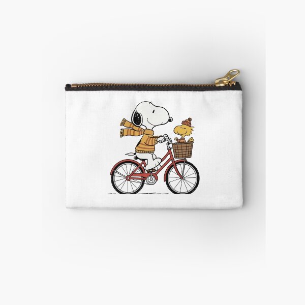 Item preview, Snoopy and Woodstock Cozy Winter Bicycle Ride designed and sold by henryavincnt.