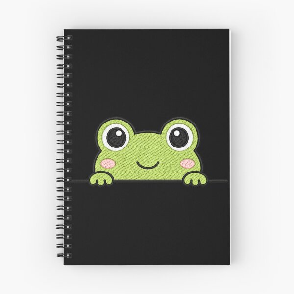 Item preview, Kawaii Frog Peeking Cute Cartoon Animal | Minimal Green Frog Design designed and sold by ColorSplash123.