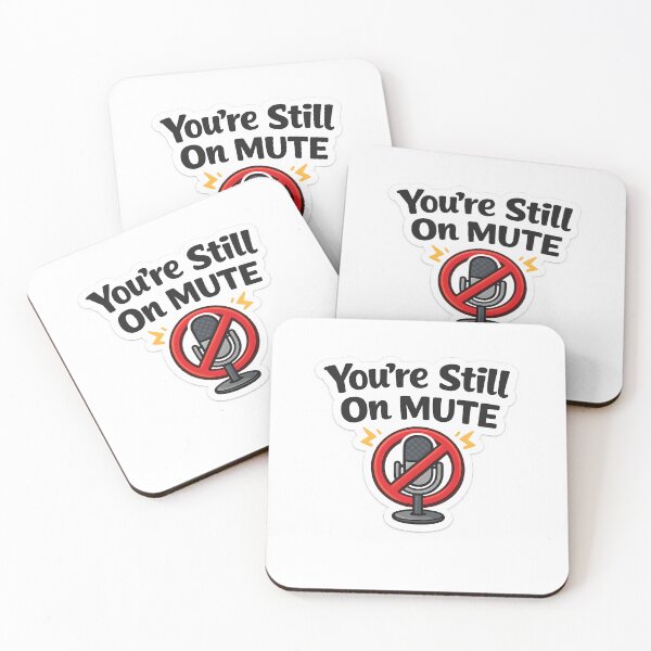 Item preview, You’re Still On Mute Funny Sticker – Zoom Meeting Meme Office Humor Laptop Sticker designed and sold by StickoStore.