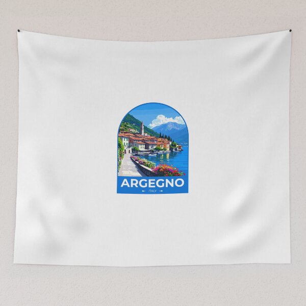 Item preview, Argegno Italy Travel Sticker designed and sold by TulipaGraphics.