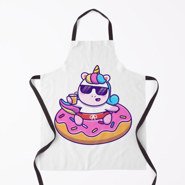 Item preview, Cool Unicorn Relaxing on Pink Donut Float designed and sold by henryavincnt.