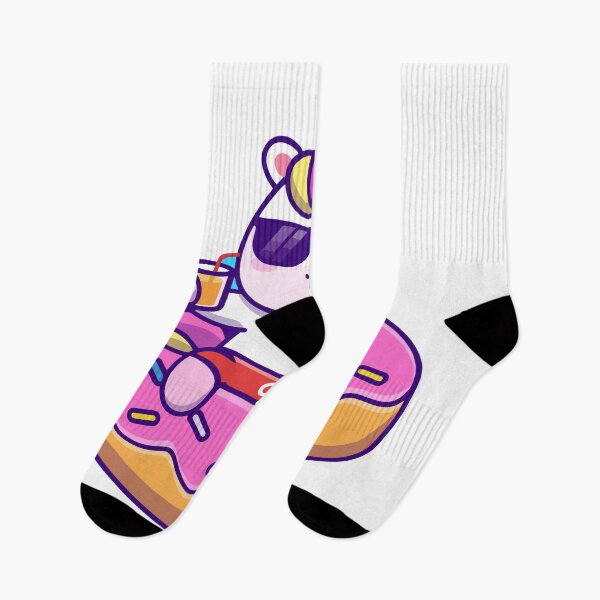 Item preview, Cool Unicorn Relaxing on Pink Donut Float designed and sold by henryavincnt.