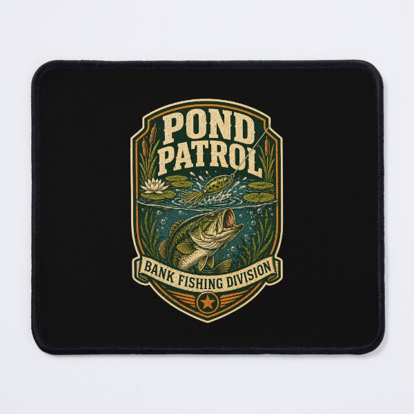 Item preview, Pond Patrol Bank Fishing Division Shirt designed and sold by Andrew Lomax.