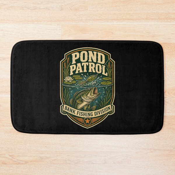 Item preview, Pond Patrol Bank Fishing Division Shirt designed and sold by Andrew Lomax.