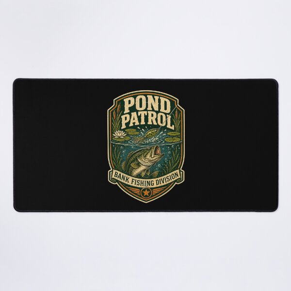 Item preview, Pond Patrol Bank Fishing Division Shirt designed and sold by Andrew Lomax.