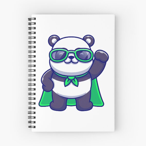 Item preview, Cute Panda Superhero with Green Cape designed and sold by henryavincnt.