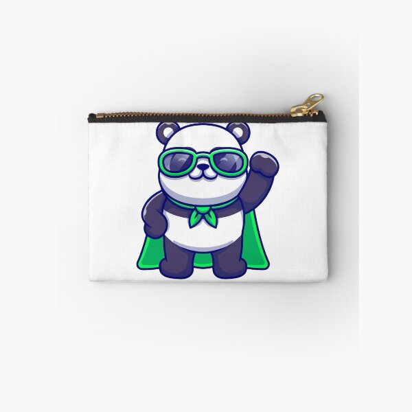 Item preview, Cute Panda Superhero with Green Cape designed and sold by henryavincnt.